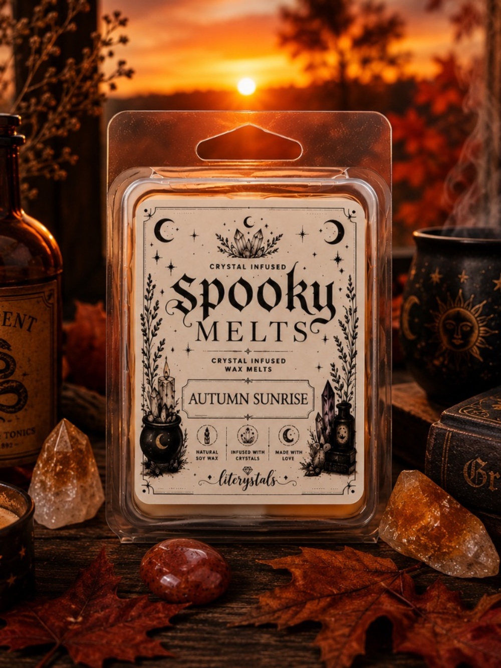 Autumun Sunrise Wax Metls  (Handmade)